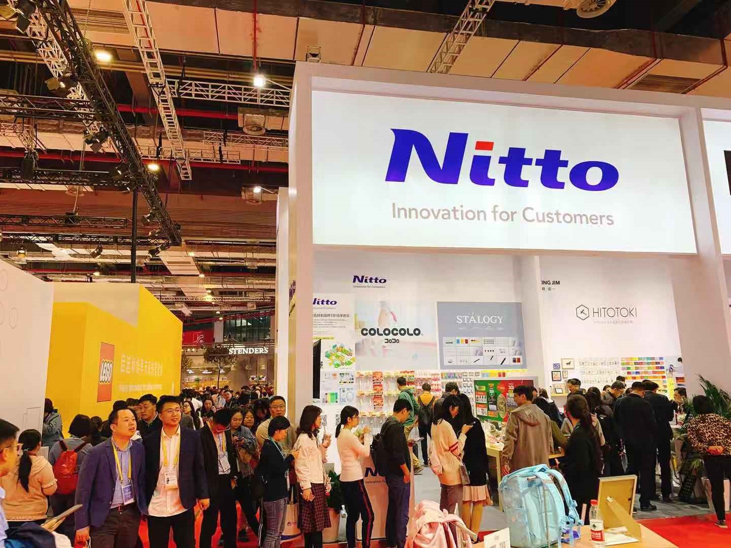進博會Nitto展臺現場的盛況