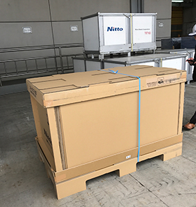 通過重復使用包裝材料減少浪費 ~ Taiwan Nitto Optical Co., Ltd. ~